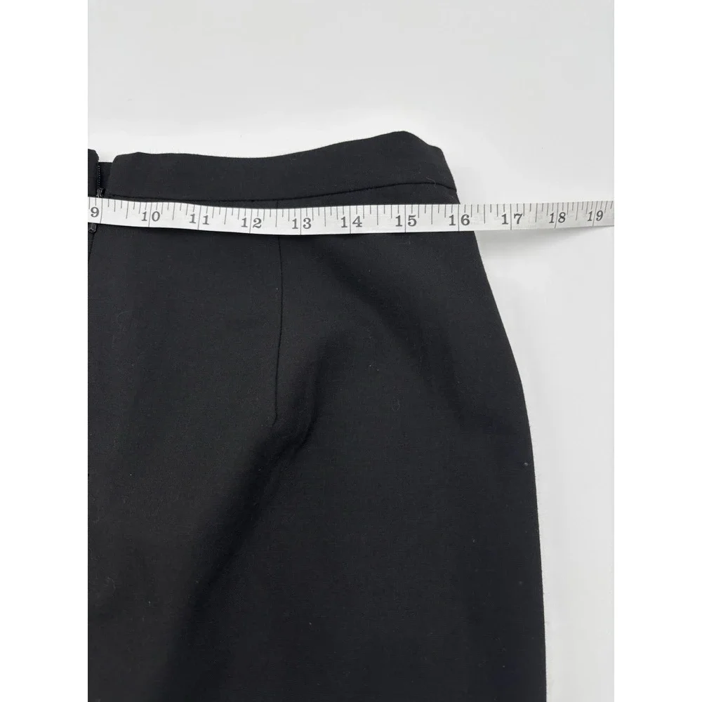 Michael Kors Black Pencil Skirt Women Size 8 Career Office Stretch Knee Length